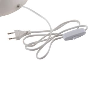 Smush table lamp, metal in white with rotating cover, D32.5x69cm Hm4258.03