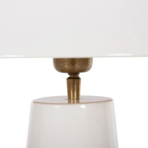 Smush table lamp, metal in white with rotating cover, D32.5x69cm Hm4258.03