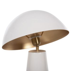Smush table lamp, metal in white with rotating cover, D32.5x69cm Hm4258.03