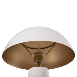 Smush table lamp, metal in white with rotating cover, D32.5x69cm Hm4258.03