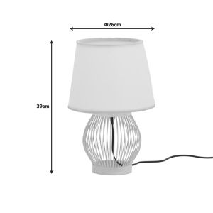 Table lamp Tabel E27 bamboo in natural color D26x39cm