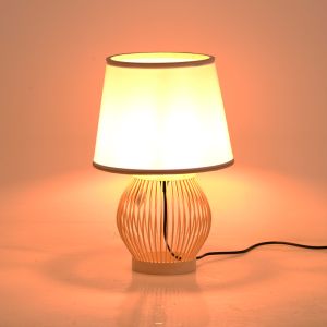 Table lamp Tabel E27 bamboo in natural color D26x39cm