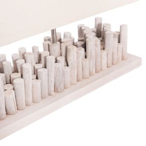 Table lamp Twiggy Hm4426 wood in white 50.5x16.5x40cm.