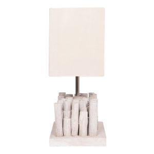 Table lamp Twiggy Hm4426 wood in white 50.5x16.5x40cm.