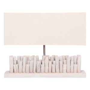 Table lamp Twiggy Hm4426 wood in white 50.5x16.5x40cm.