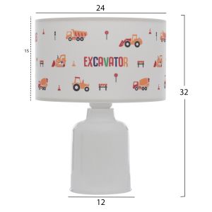 Table lamp for children's room textile cylindrical "cap" D24x32cm Hm7577,04
