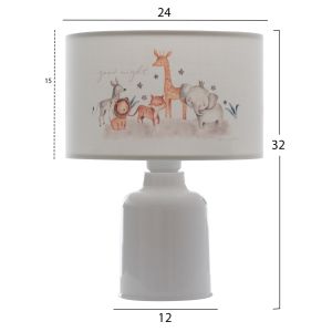 Table lamp for children's room textile cylindrical "cap" D24x32cm Hm7577,06