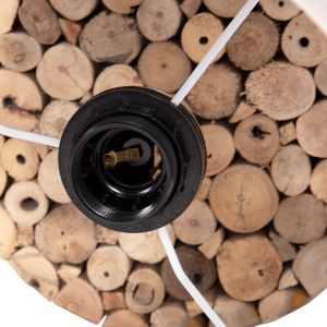 Round table lamp Twiggy Hm4427 wood Φ24.5x45cm.