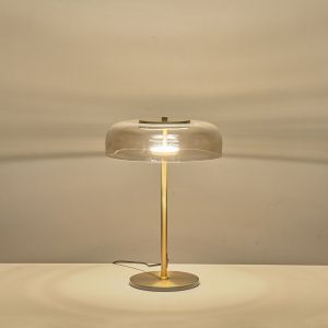 Table lamp metal with glass 7w 840lm 3000k 300x430mm Cognac Arte Illumina Lobby