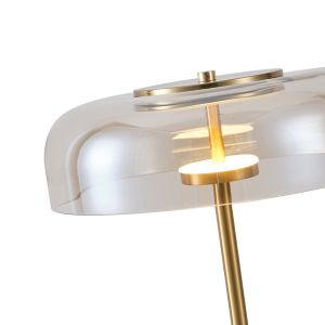 Table lamp metal with glass 7w 840lm 3000k 300x430mm Cognac Arte Illumina Lobby