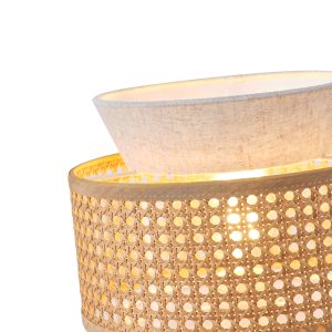 Table lamp fabric 1xe27 Max 5w 260x460 mm beige-matte white Arte Illumina Isla