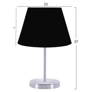 Table lamp black silver Hm7599.01