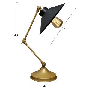 Metal table lamp Gold Hm7588,01