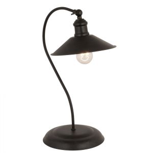 Table metal lamp black color Hm7571,01 22x50hcm