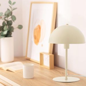 Desker table lamp E27 metal-cream D25x39cm