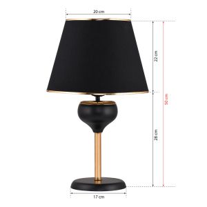 Night lamp Fb97669.01 color black/gold D20x50