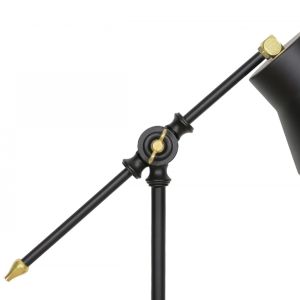 Night lamp Hm7584.01 with brown base and black shade