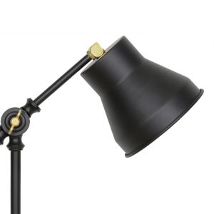 Night lamp Hm7584.01 with brown base and black shade