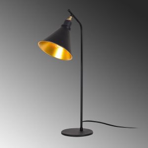 Night lamp black/gold Hm7290 D28x50cm