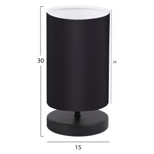 Night lamp black base with black cover Hm7595,02