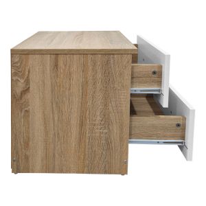 Нощни шкафчета Athos в цвят сонома-бял 48x40x41.5 см