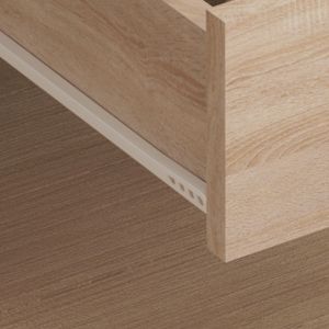 Dinkl bedside table, Hm2472.01, melamine-2 drawers, sonema, 29.7x29.7x45hcm
