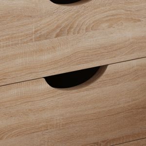 Dinkl bedside table, Hm2472.01, melamine-2 drawers, sonema, 29.7x29.7x45hcm
