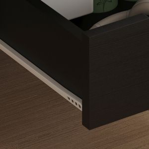 Dinkl bedside table, Hm2472.02, melamine-2 drawers, wine, 29.7x29.7x45hcm