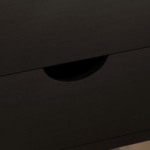 Dinkl bedside table, Hm2472.02, melamine-2 drawers, wine, 29.7x29.7x45hcm