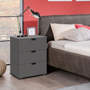 Нощно шкафче Duero 3f Graphite Gray 45*40*63