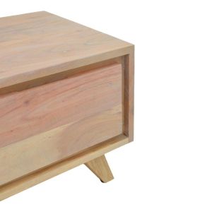 Нощно шкафче Emira масивно дърво акация естествен нюанс 40x40x35см