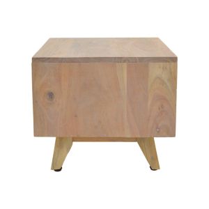 Нощно шкафче Emira масивно дърво акация естествен нюанс 40x40x35см