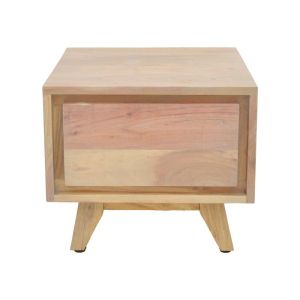 Нощно шкафче Emira масивно дърво акация естествен нюанс 40x40x35см