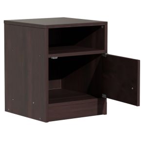 Нощно шкафче Foly с една врата цвят орех 40x40x50cм