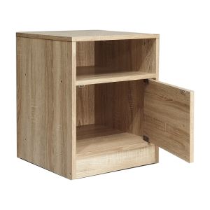 Нощно шкафче Foly с една врата цвят сонома 40x40x50cм