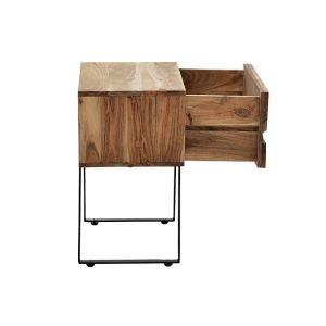 Нощно шкафче Lizard Imena Alicia от масивно дърво тропическа акация 45x35x56cm