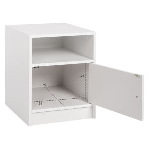 Нощно шкафче Malory Hm2205,05 бял меламин 40x40x50hcm