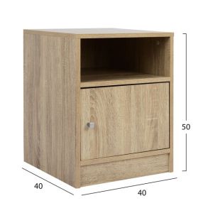 Нощно шкафче Melamine Hm2205,02 цвят сонома 40x40x50