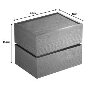 Нощно шкафче Sonlen мдф цвят дъб 60x40x44.5см
