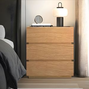 Нощно шкафче Sonlen от мдф цвят дъб 60x40x66см