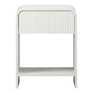 Нощно шкафче Zeplen Mdf в бял цвят 40x40x53см