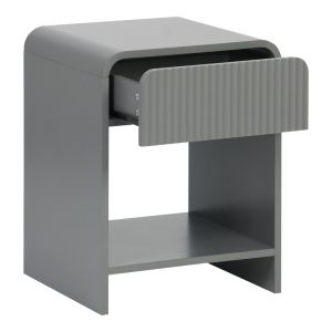 Нощно шкафче Zeplen Mdf в сив цвят 40x40x53см