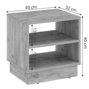 Нощно шкафче мейсън меламин цвят дъб 40х32х40cm