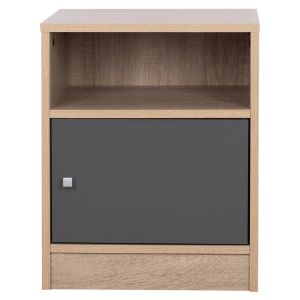 Нощно шкафче от меламин Malory Hm2205,04 цвят сонома/сив 40x40x50