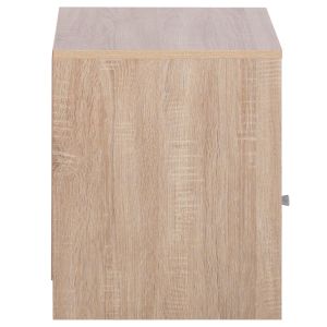 Нощно шкафче от меламин Malory Hm2205,04 цвят сонома/сив 40x40x50