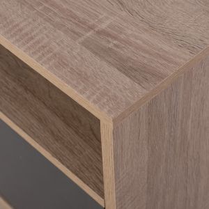 Нощно шкафче от меламин Malory Hm2205,04 цвят сонома/сив 40x40x50