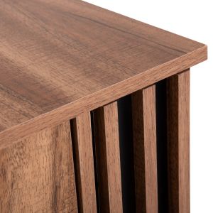Harry series bedside table, natural wood-black color 55x43x48hcm Hm2487.01