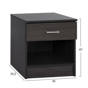 Нощно Шкафчеzebrano 45x35,5x47 Hm2345,02