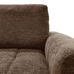 Vivad reversible sofa bed in dark brown fabric 275x164x91cm