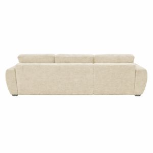 Vivad reversible sofa bed with beige fabric 275x164x91cm